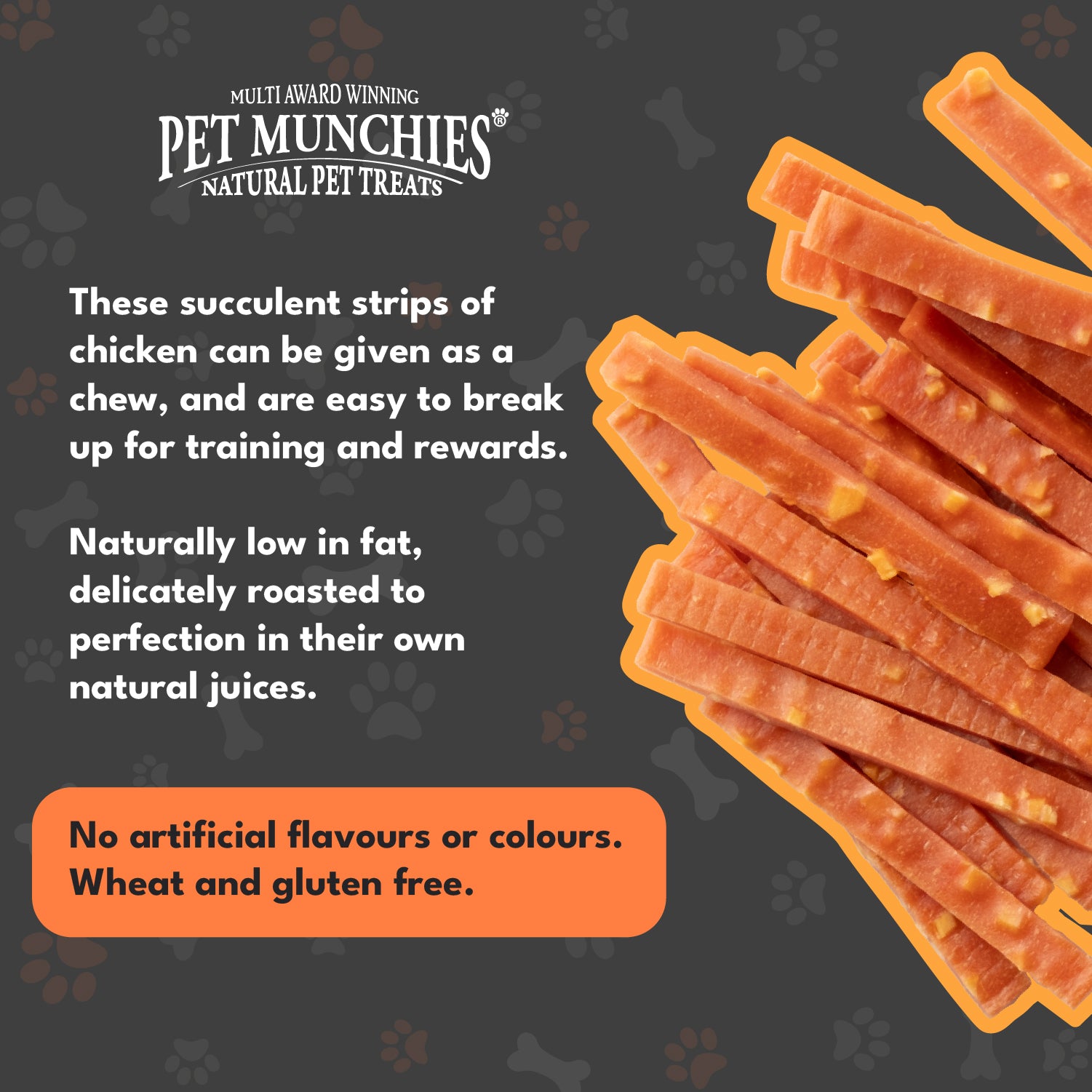 Pet Munchies Chicken and Cheese Dog Treats 100g - 1 or 8 Pack Sticks, Strips & Twists