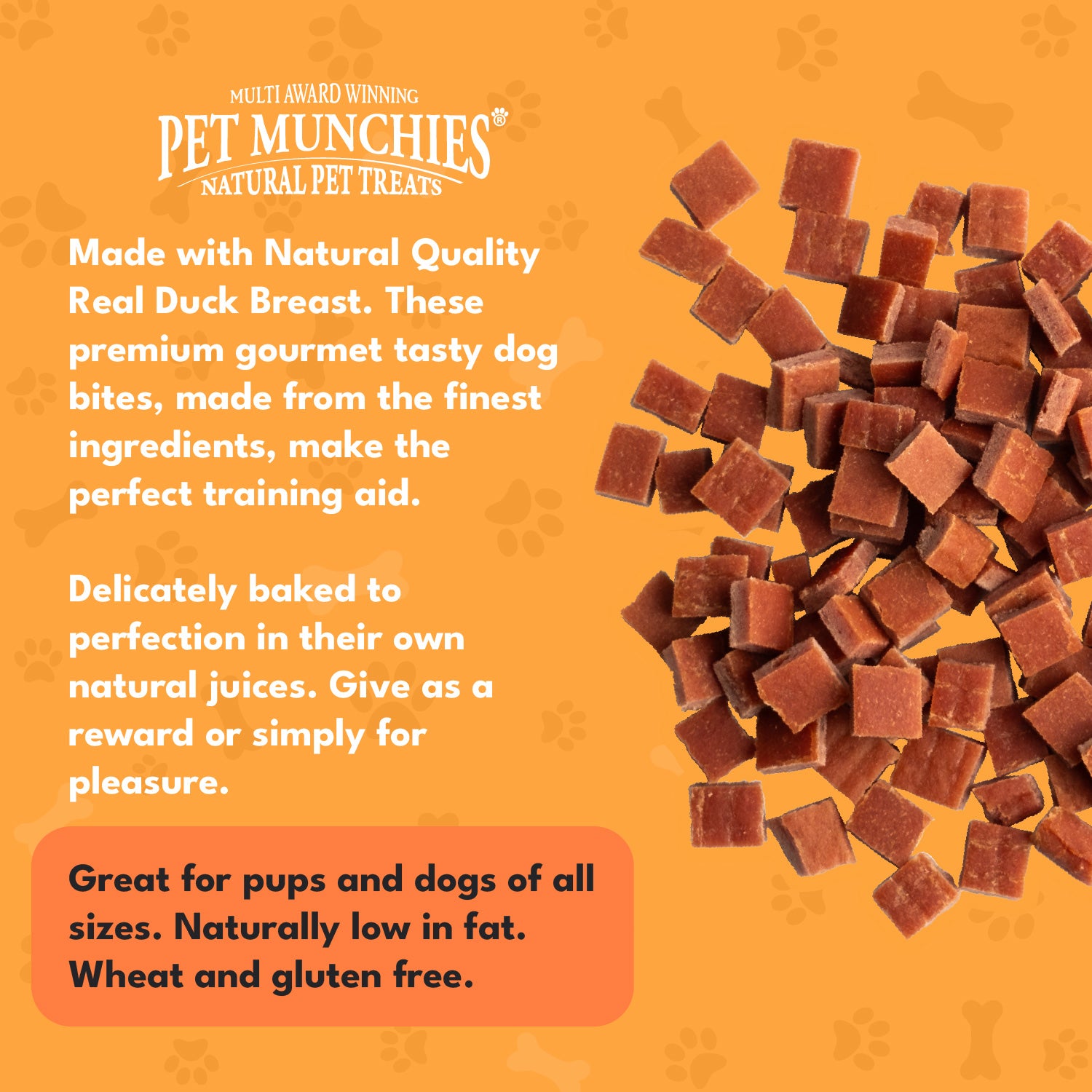 Pet Munchies Duck Dog Training Treats 50g - 1 or 8 Pack Training