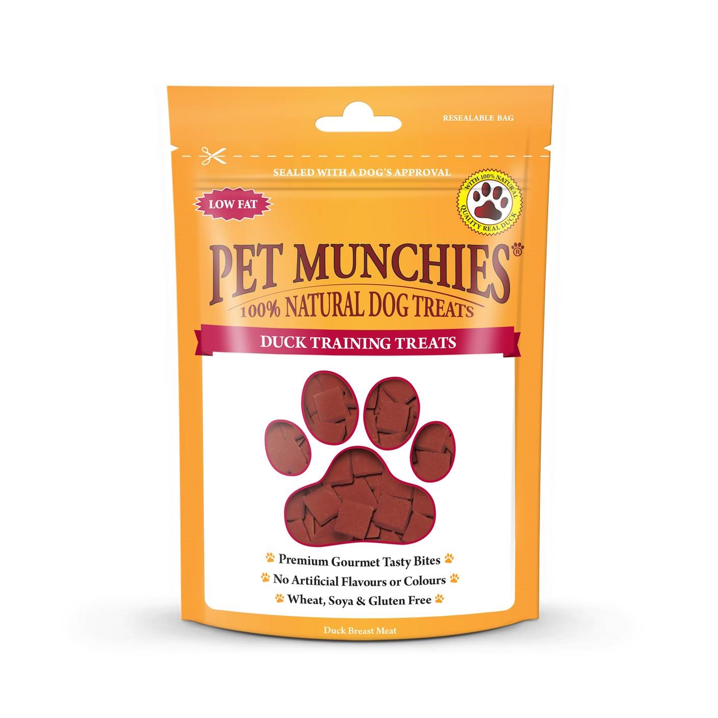 Pet Munchies Duck Dog Training Treats 50g - 1 or 8 Pack Training Single pack - 1 x 50g