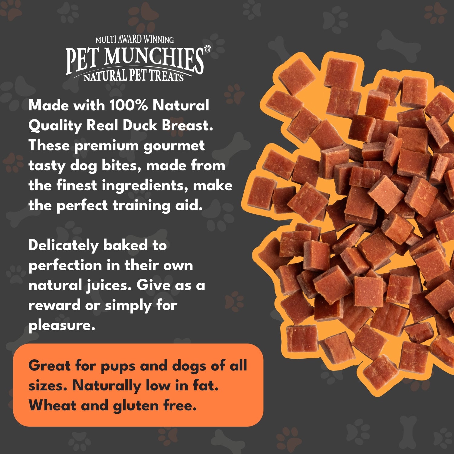 Pet Munchies Duck Dog Training Treats 50g - 1 or 8 Pack Training