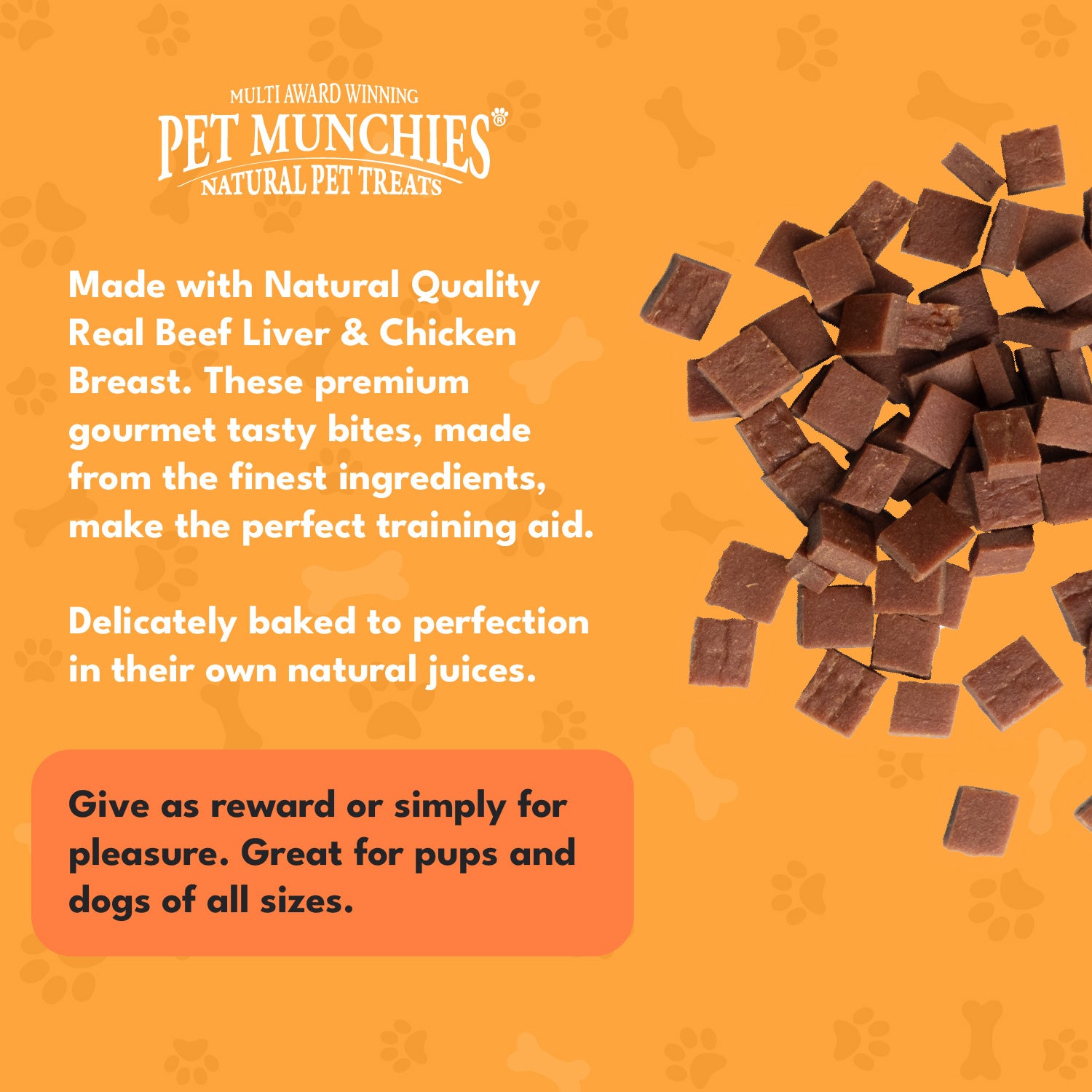 Pet Munchies Liver and Chicken Dog Training Treats 50g - 1 or 8 Pack