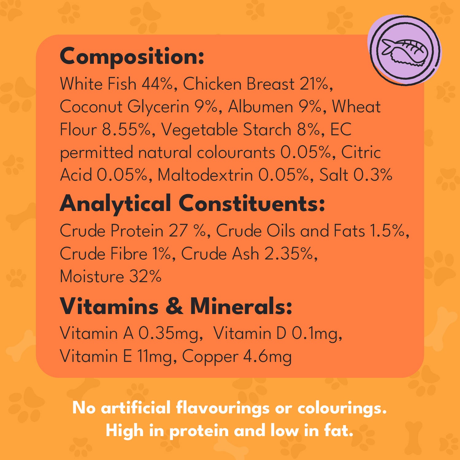 Pet Munchies Sushi Dog Training Treats 50g - 1 or 8 Pack Training