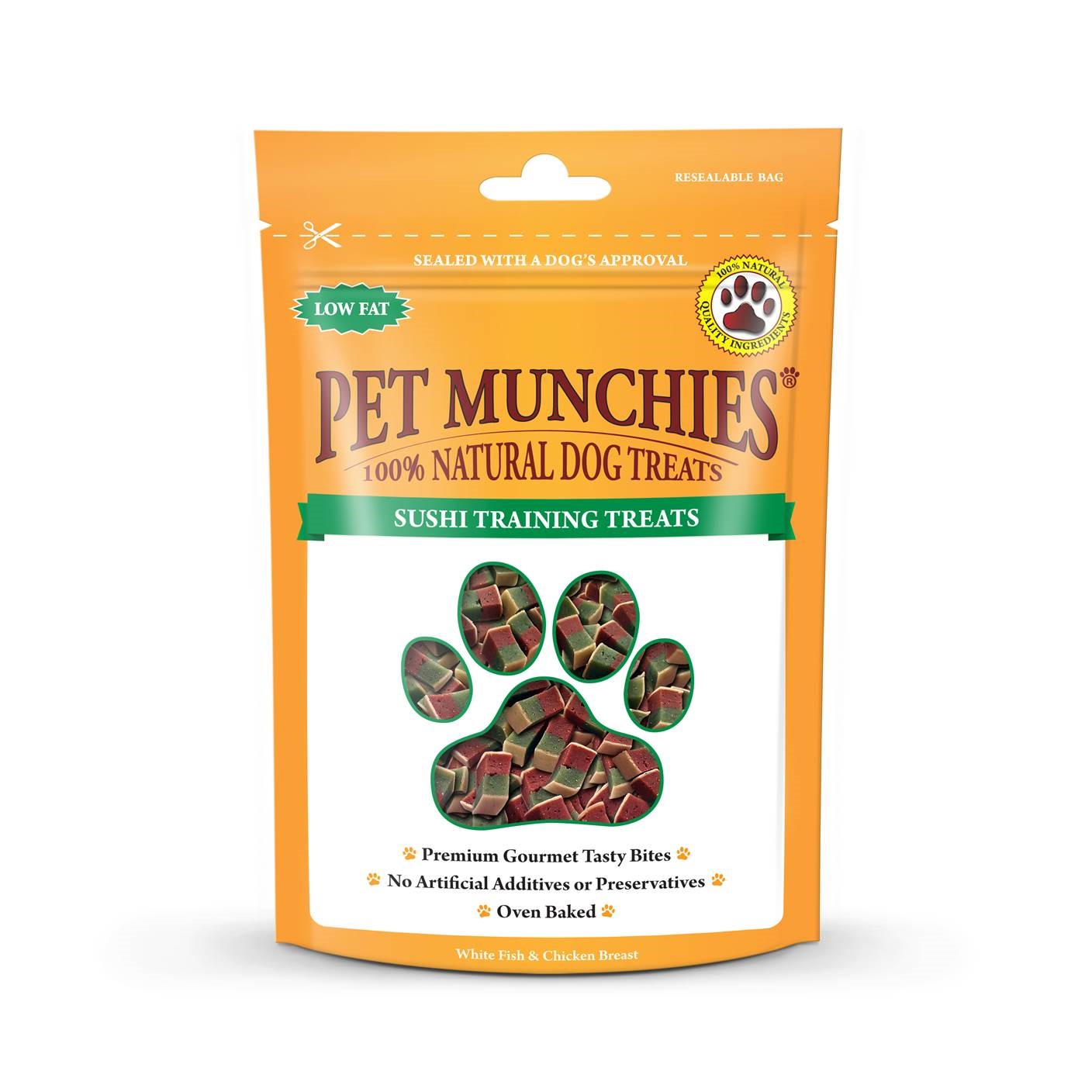 Pet Munchies Sushi Dog Training Treats 50g - 1 or 8 Pack Training