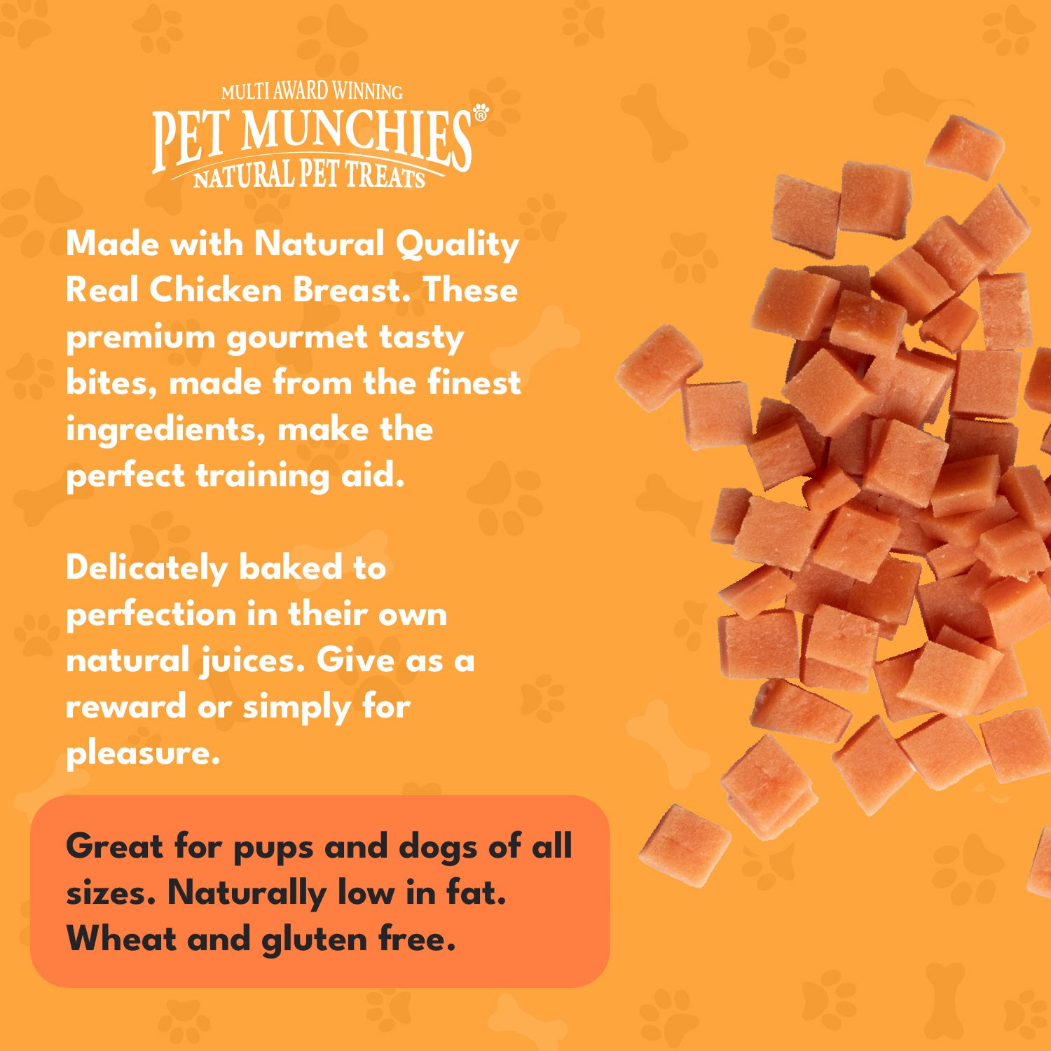 Pet Munchies Chicken Dog Training Treats 50g - 1 or 8 Pack Training
