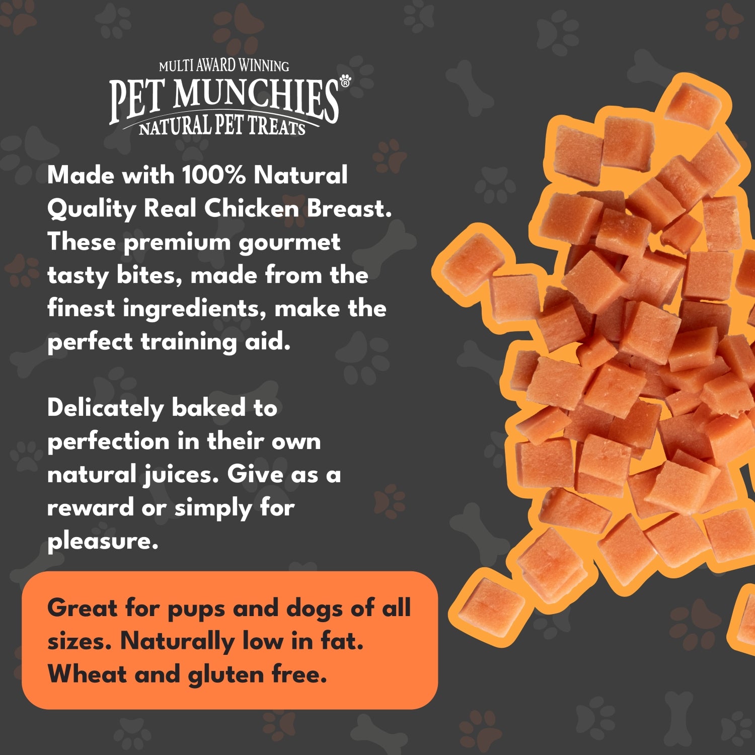 Pet Munchies Chicken Dog Training Treats 50g - 1 or 8 Pack Training