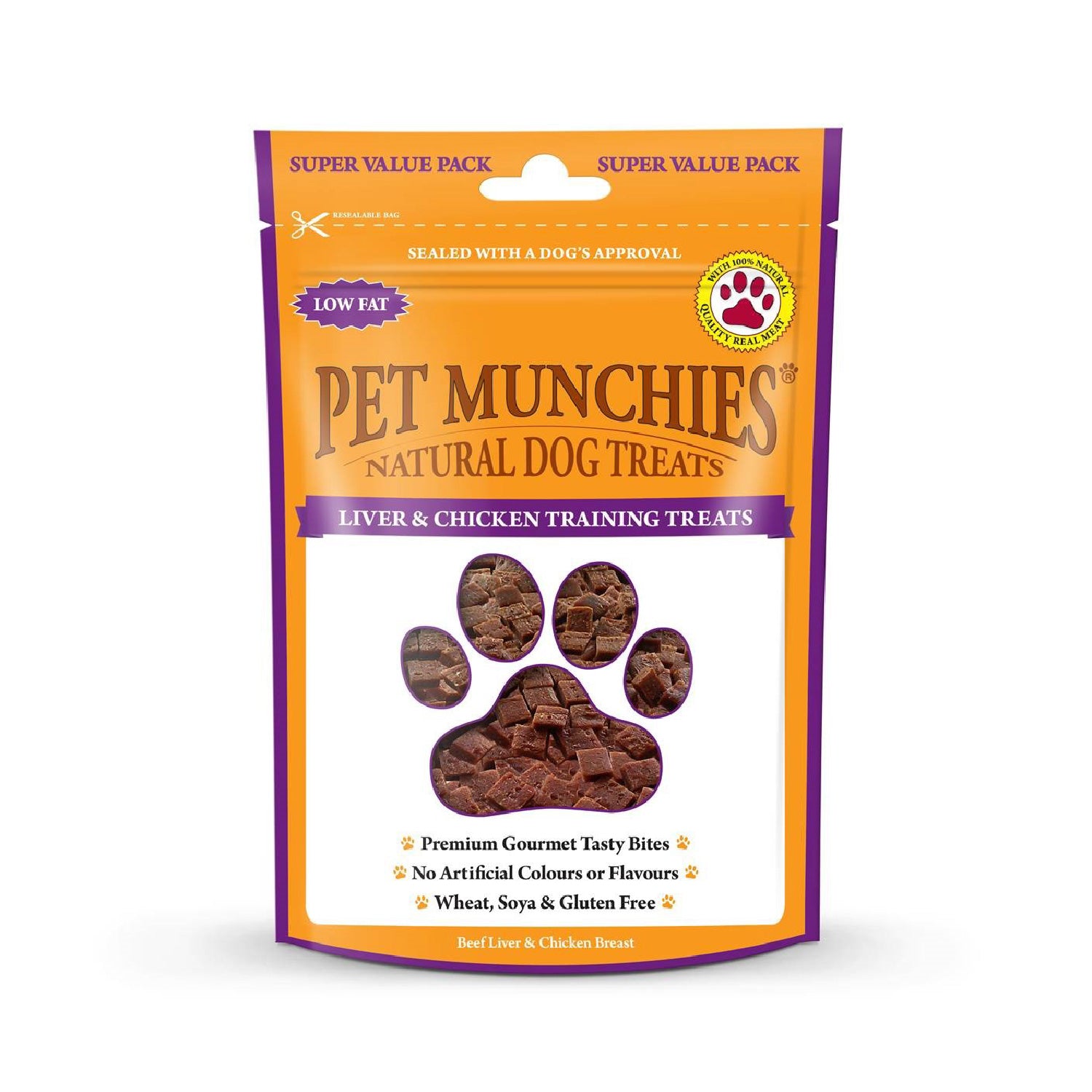 Pet Munchies Liver & Chicken Training Dog Treats 150g - 1 Pack