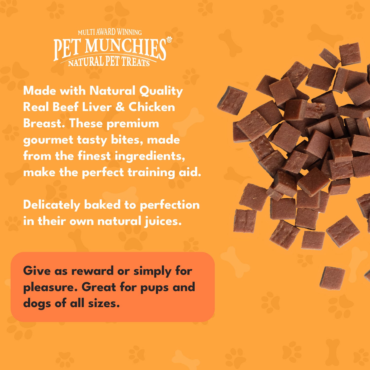 Pet Munchies Liver & Chicken Training Dog Treats 150g - 1 or 8 Pack Training