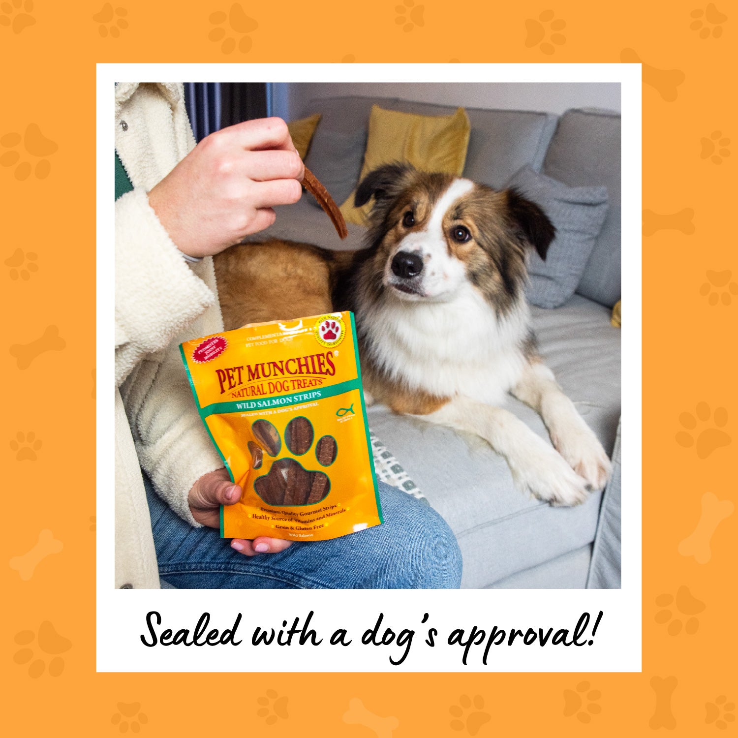 Pet Munchies Wild Salmon Strips Dog Treats 80g - 1 or 8 Pack Sticks, Strips & Twists