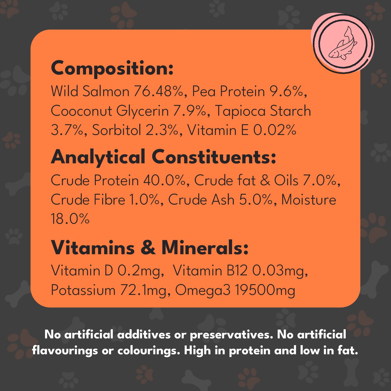 Pet Munchies Wild Salmon Strips Dog Treats 80g - 1 or 8 Pack Sticks, Strips & Twists