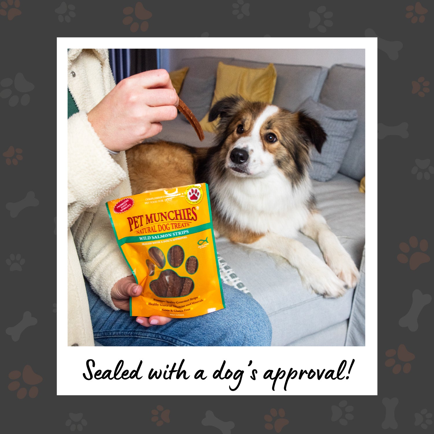 Pet Munchies Wild Salmon Strips Dog Treats 80g - 1 or 8 Pack Sticks, Strips & Twists