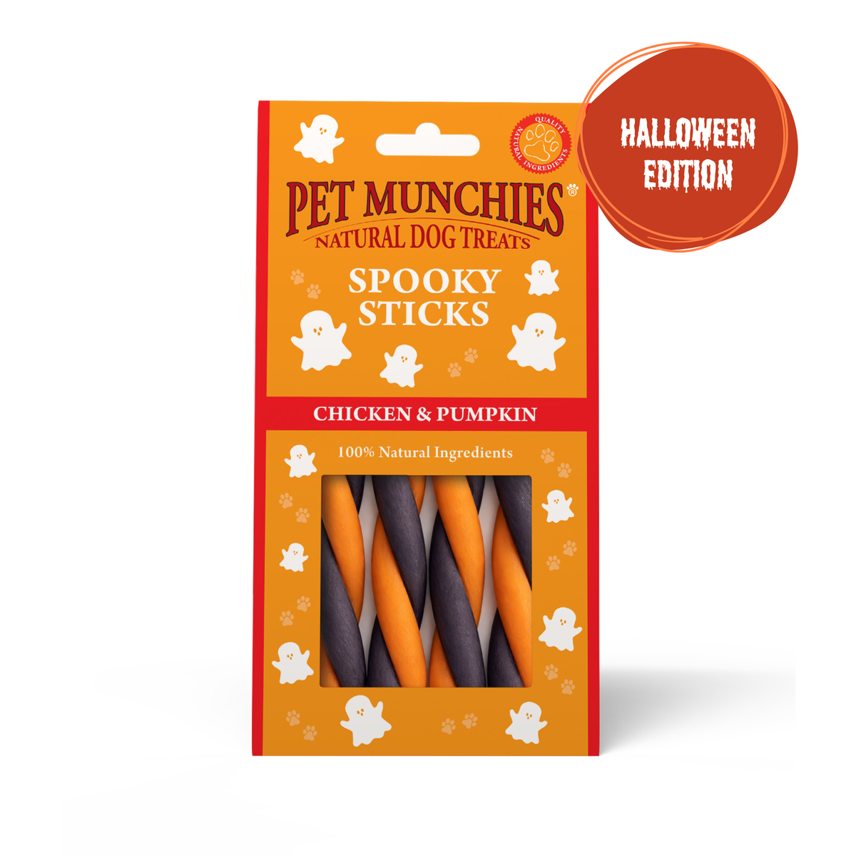 Pet Munchies Spooky Sticks with Chicken & Pumpkin 70g