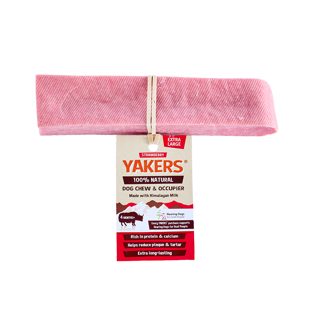 YAKERS Strawberry Dog Chew XL
