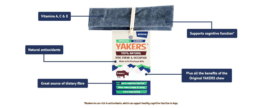 YAKERS Blueberry Dog Chew