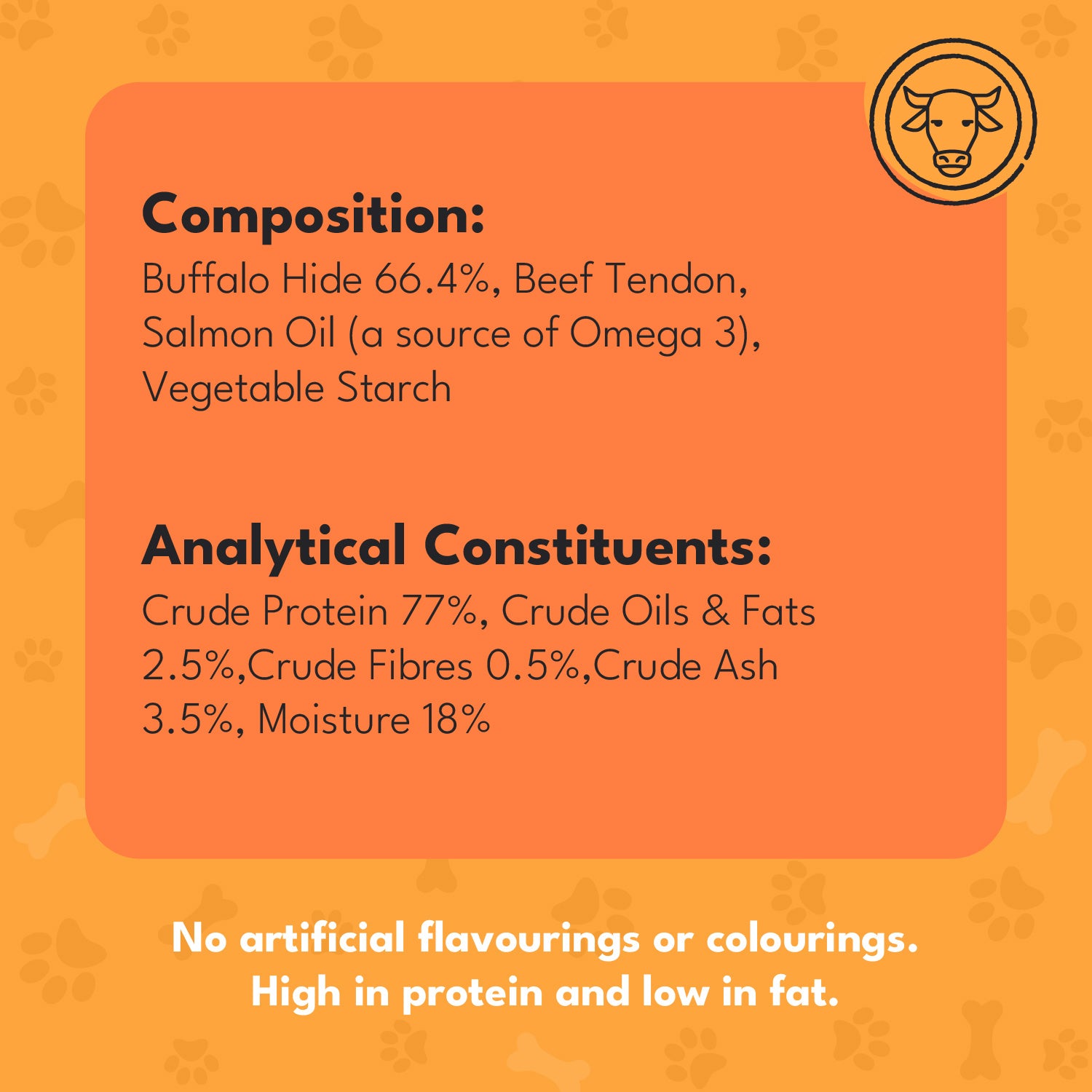 Pet Munchies Small Dental Buffalo Dog Chews 55g (4 chews) - 1 or 8 Pack Dental Chews