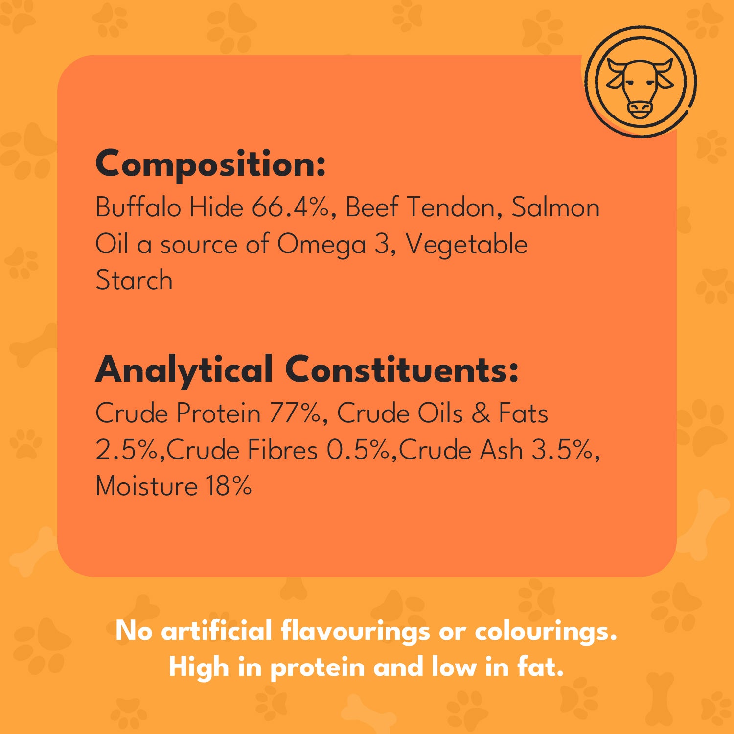 Pet Munchies Medium Dental Buffalo Dog Chews 55g - 1 or 8 Pack