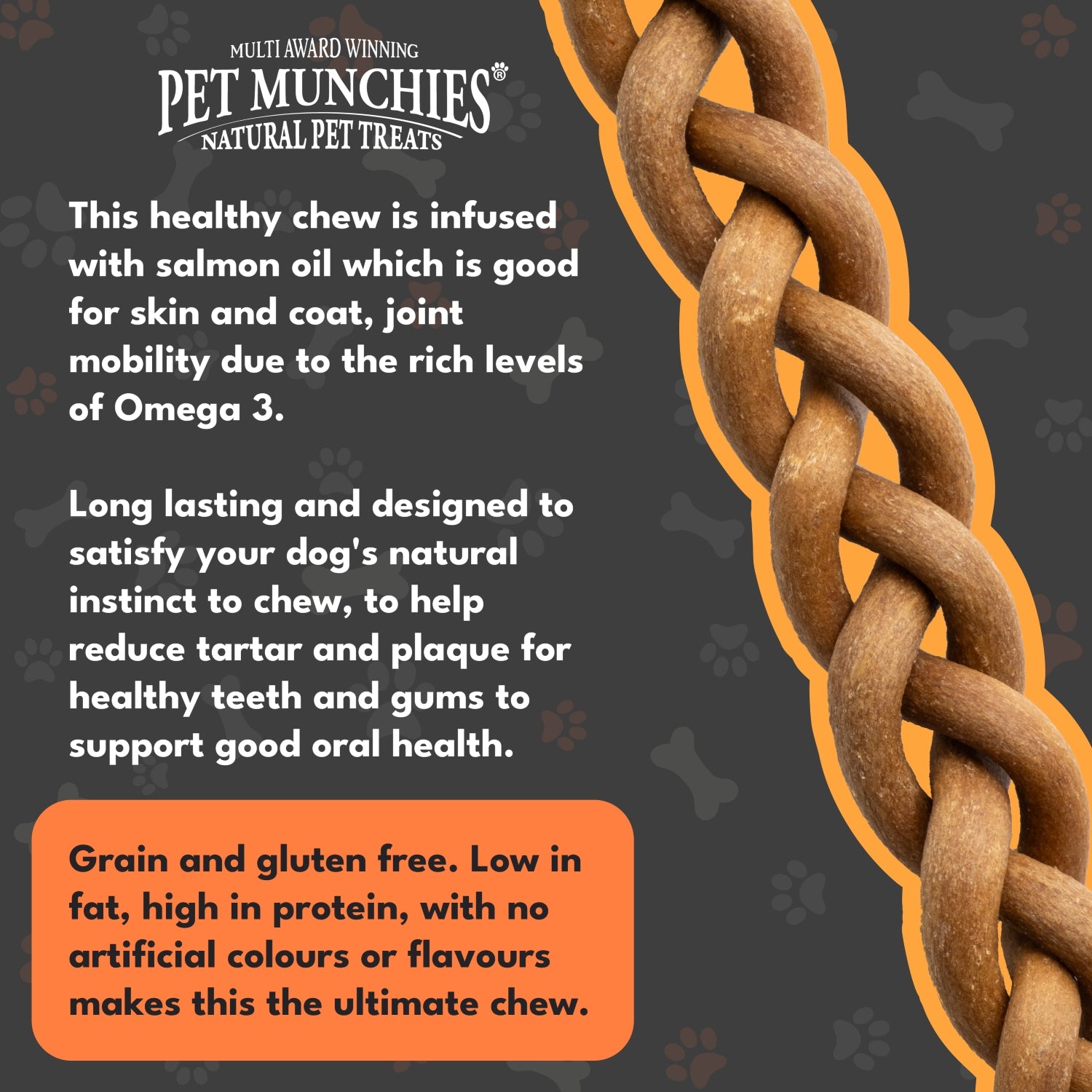 Pet Munchies Large Dental Buffalo Dog Chews 90g - 1 or 8 Pack Dental Chews
