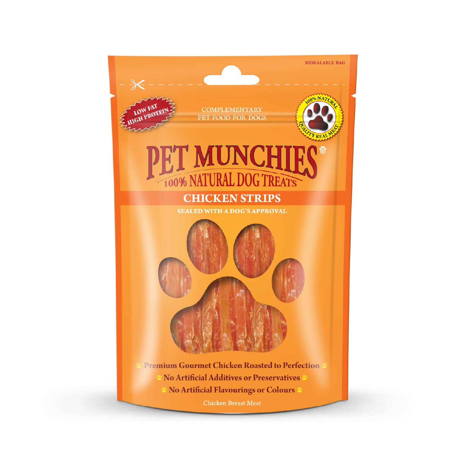 Pet Munchies Chicken Strips Dog Treats 90g - 1 Pack
