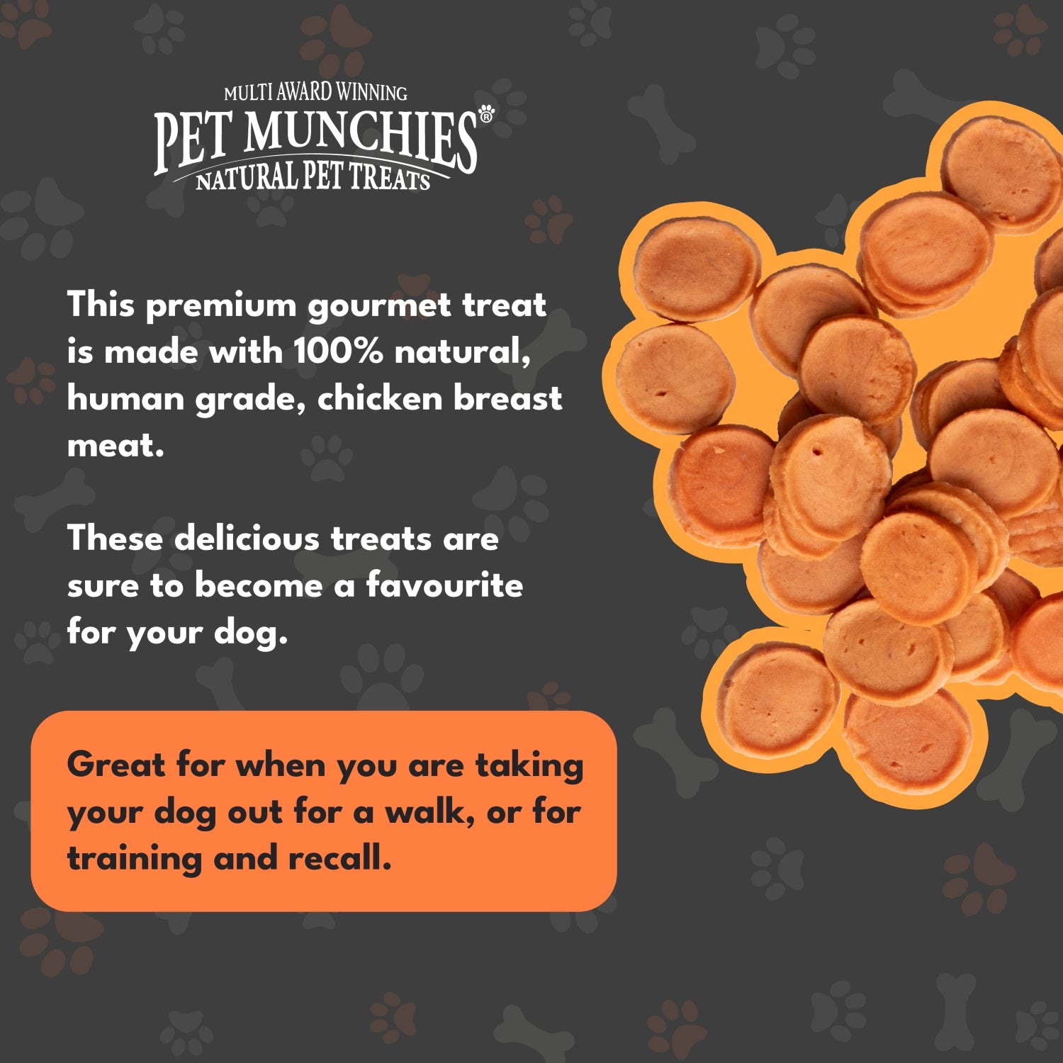 Pet Munchies Chicken Chips Dog Treats Bumper Pack - 18 x 100g Bites