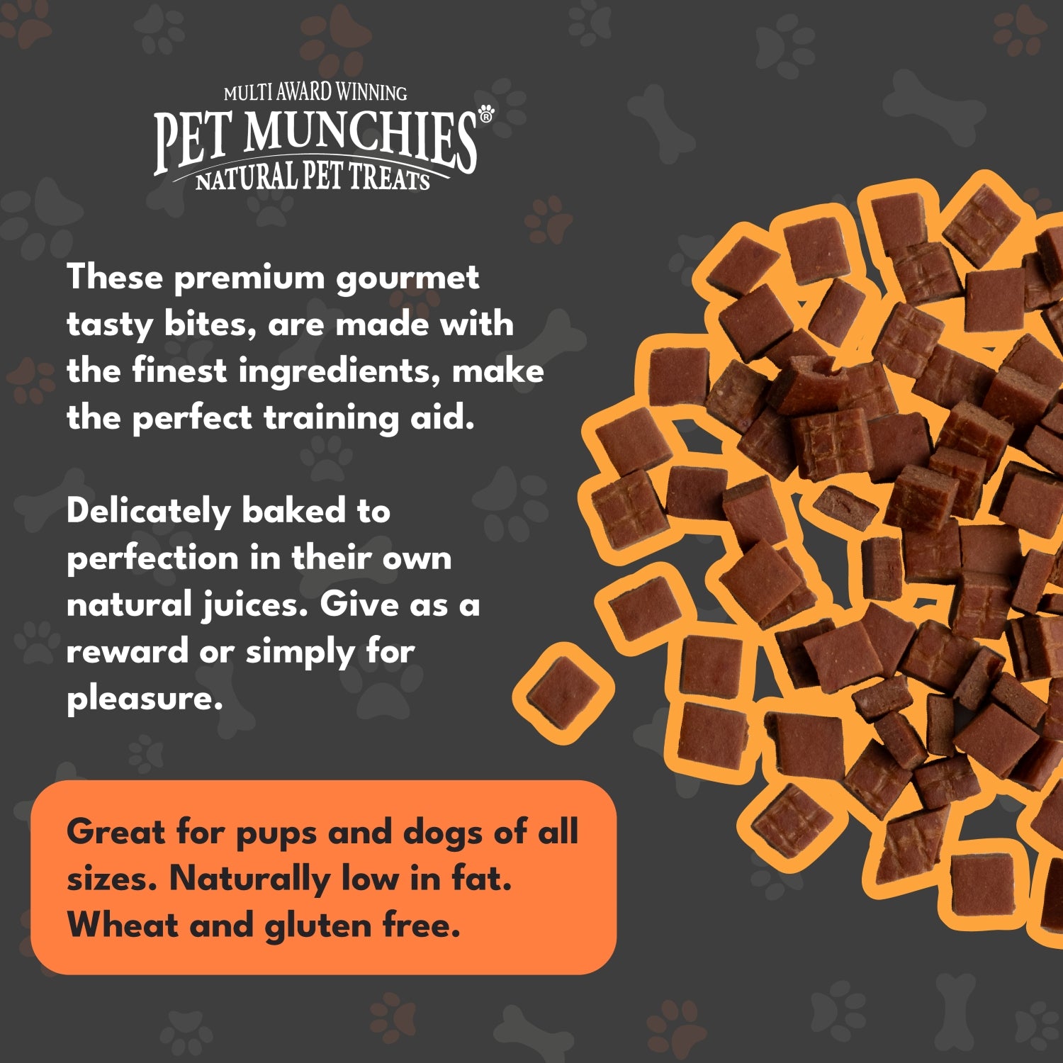 Pet Munchies Venison Dog Training Treats 50g - 1 or 8 Pack Training