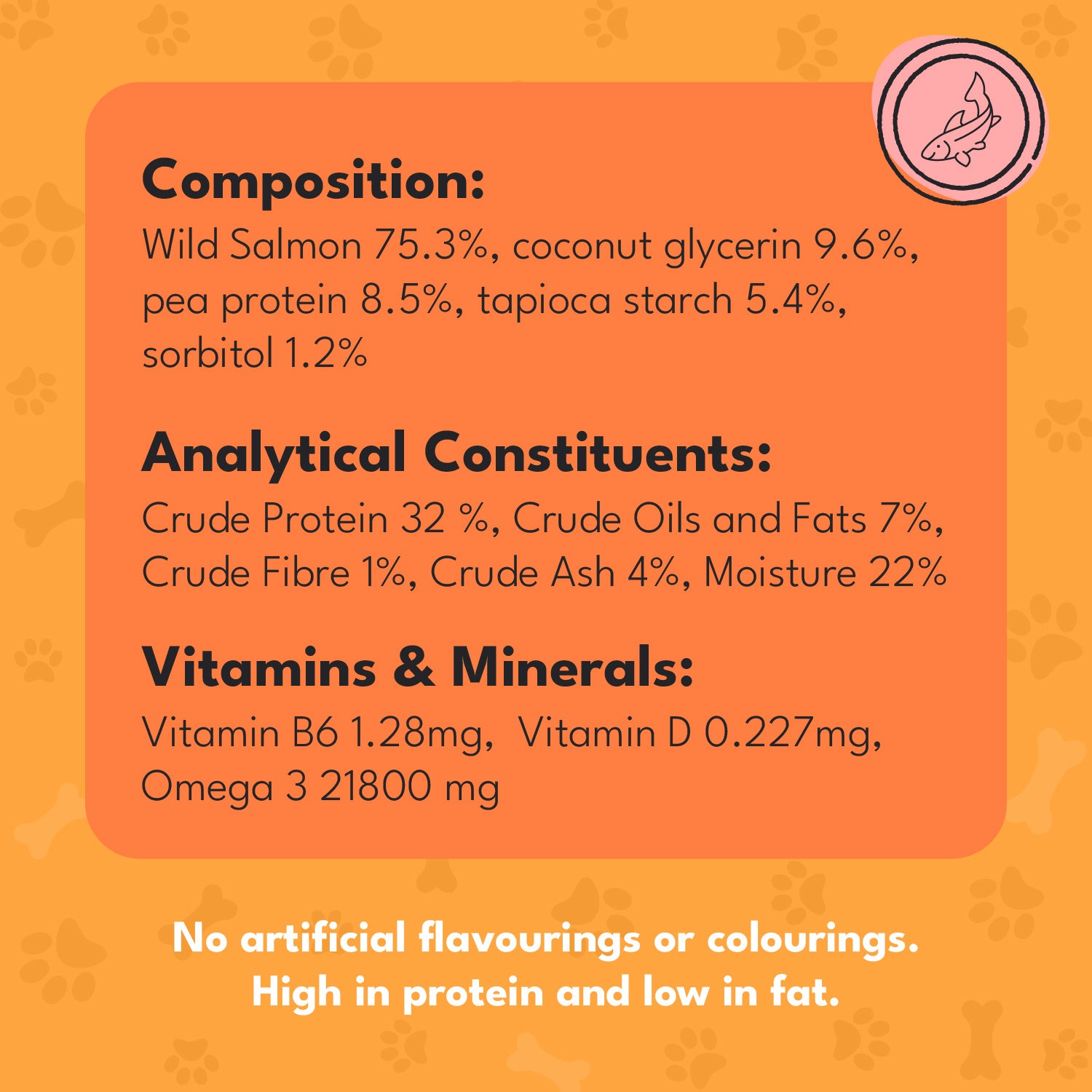 Pet Munchies Wild Salmon Dog Training Treats 50g - 1 or 8 Pack Training