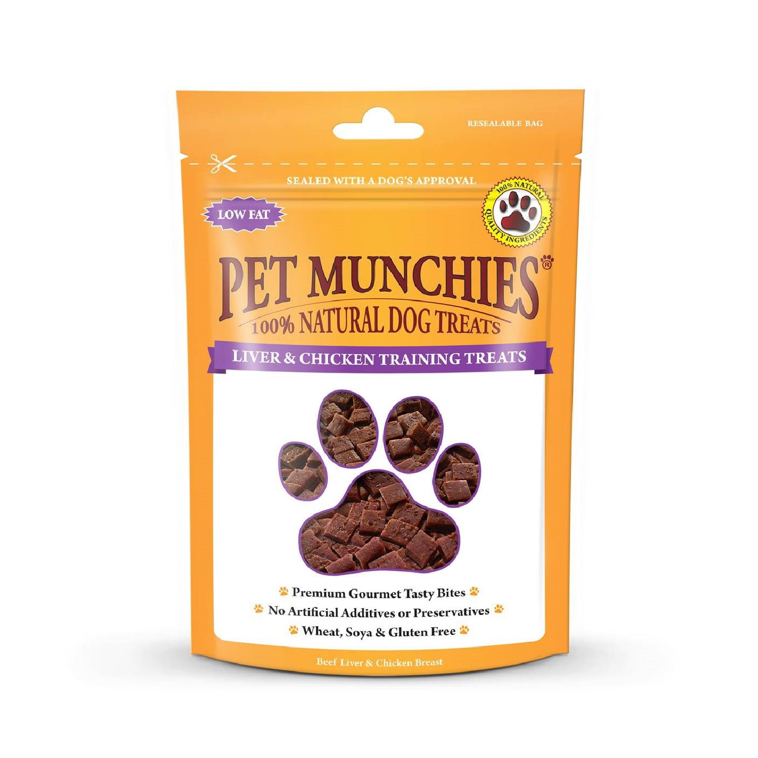 Pet Munchies Liver and Chicken Dog Training Treats 50g - 1 Pack