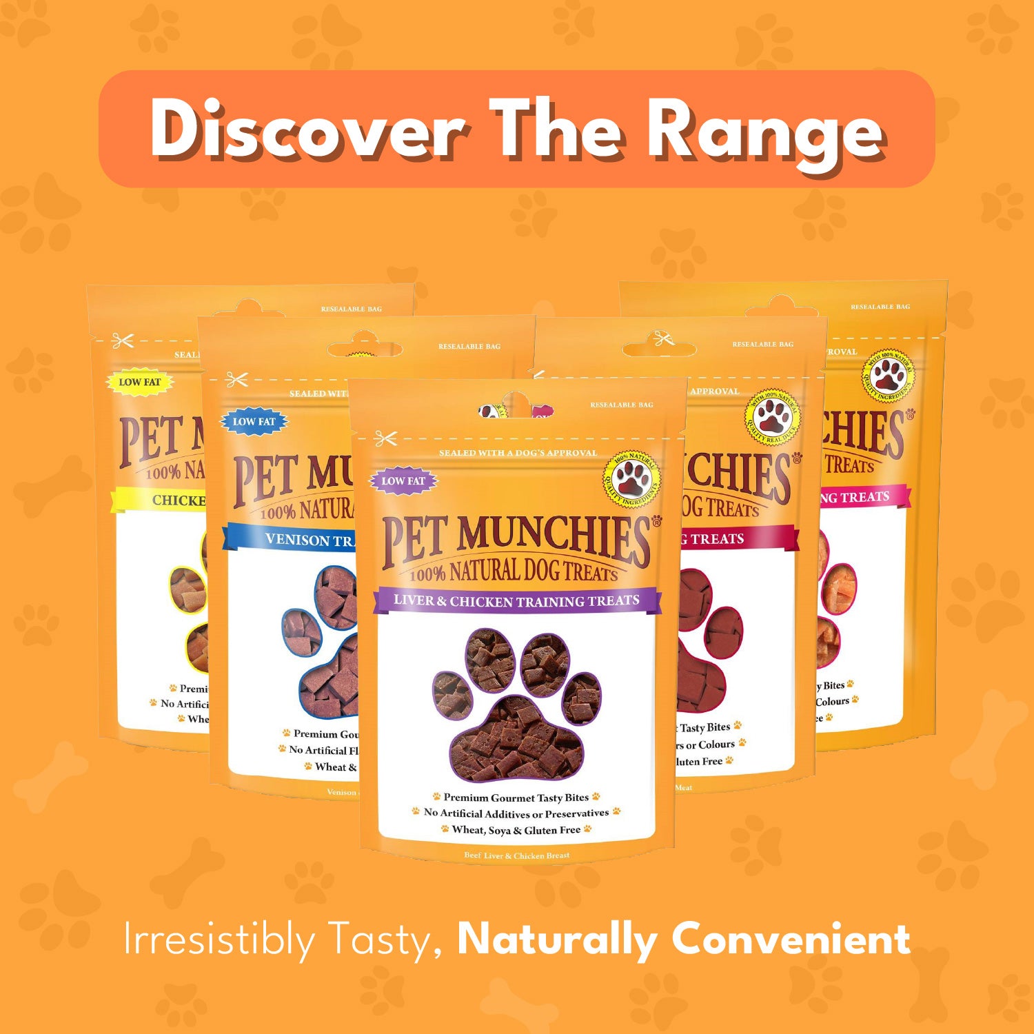 Pet Munchies Liver and Chicken Dog Training Treats 50g - 1 or 8 Pack