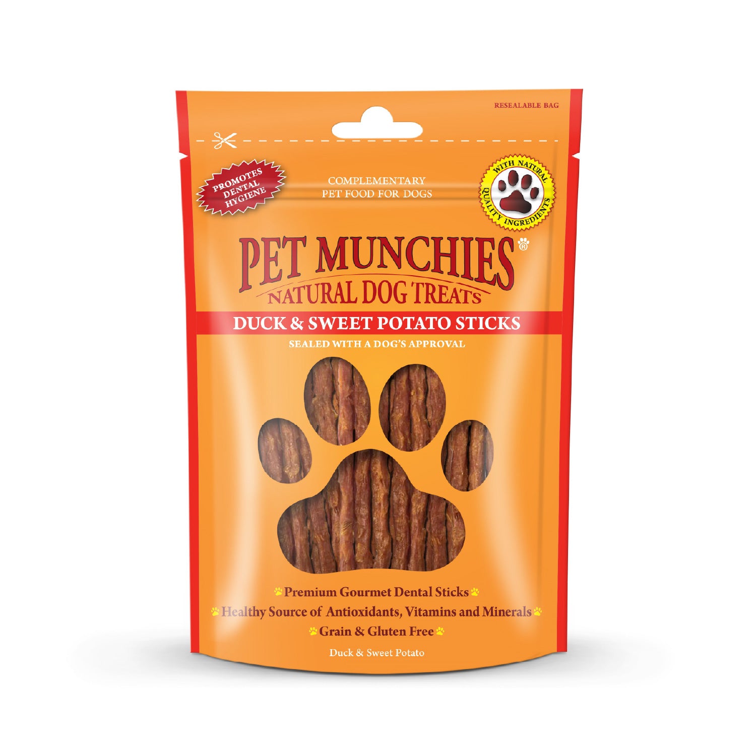 Pet Munchies Duck and Sweet Potato Dog Treats 90g - 1 Pack