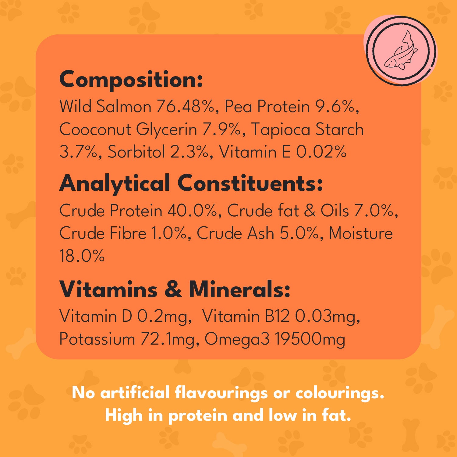 Pet Munchies Wild Salmon Strips Dog Treats 80g - 1 or 8 Pack Sticks, Strips & Twists