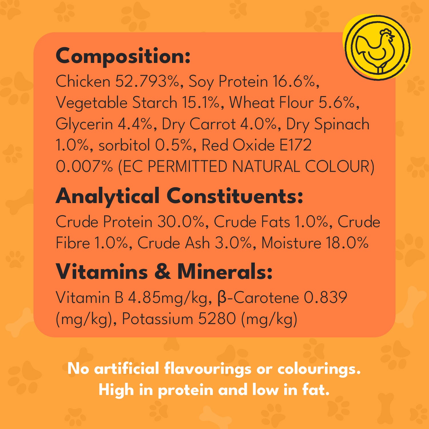 Pet Munchies Chicken with Carrot Sticks Dog Treats 80g - 1 or 8 Pack Sticks, Strips & Twists