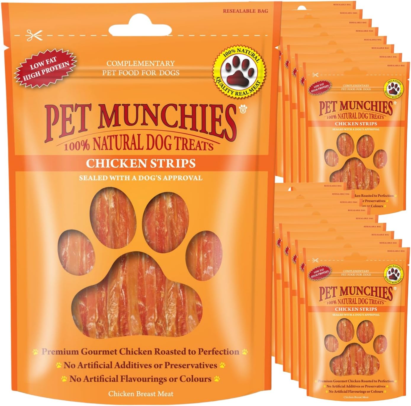 Pet Munchies Chicken Strips Bumper Pack - 18 x 90g